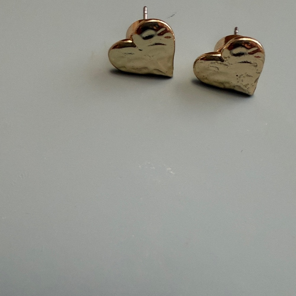 Banana Republic Gold Heart Stud Earrings